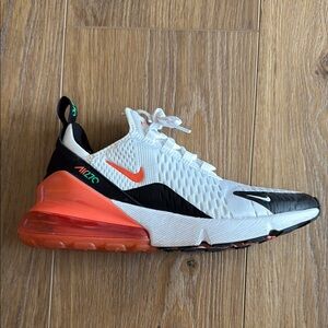 Nike Air Max 270 White and Orange